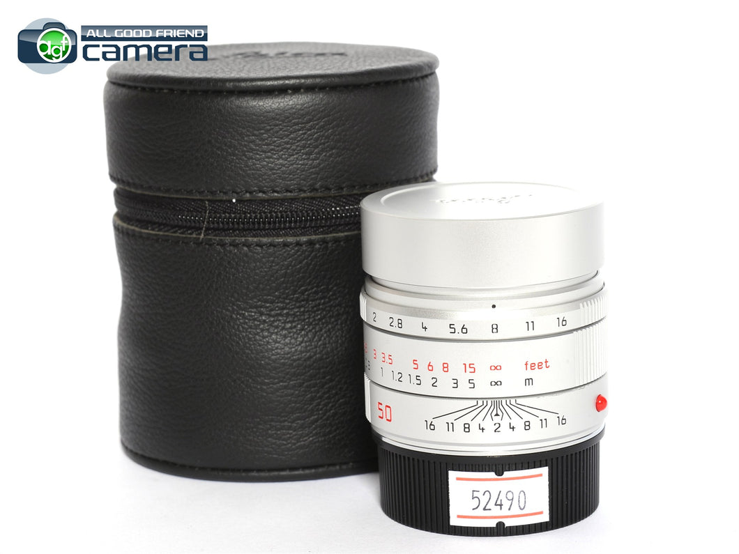 Leica APO-Summicron-M 50mm F/2 ASPH. Lens Silver 11142 Late Serial 473*** *EX+*