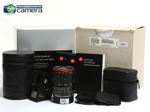 Leica Tri-Elmar-M 16-18-21mm F/4 ASPH. Lens w/Universal Finder 11642 *MINT- in Box*