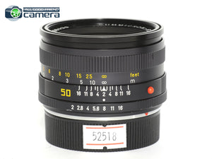 Leica Leitz Summicron-R 50mm F/2 E55 Lens Ver.2 R-Only Canada