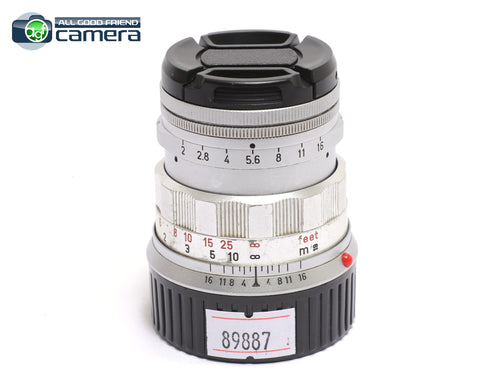Leica Summicron M 50mm F/2 Rigid Ver.2 Lens Silver/Chrome