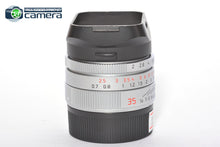Load image into Gallery viewer, Leica Summicron-M 35mm F/2 ASPH. E39 Lens 6Bit Silver 11882 *MINT-*