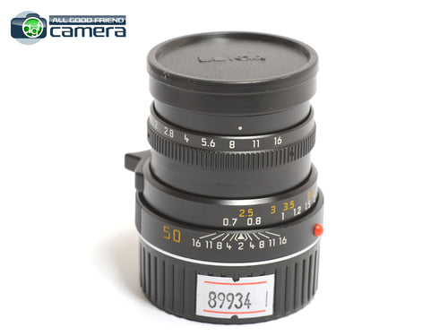 Leica Summicron-M 50mm F/2 E39 Lens Black Ver.4