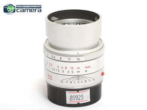 Leica APO-Summicron-M 50mm F/2 ASPH. Lens Silver 11142 Serial No. 46** *MINT-*