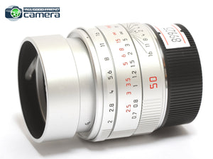 Leica APO-Summicron-M 50mm F/2 ASPH. Lens Silver 11142 Serial No. 46** *MINT-*