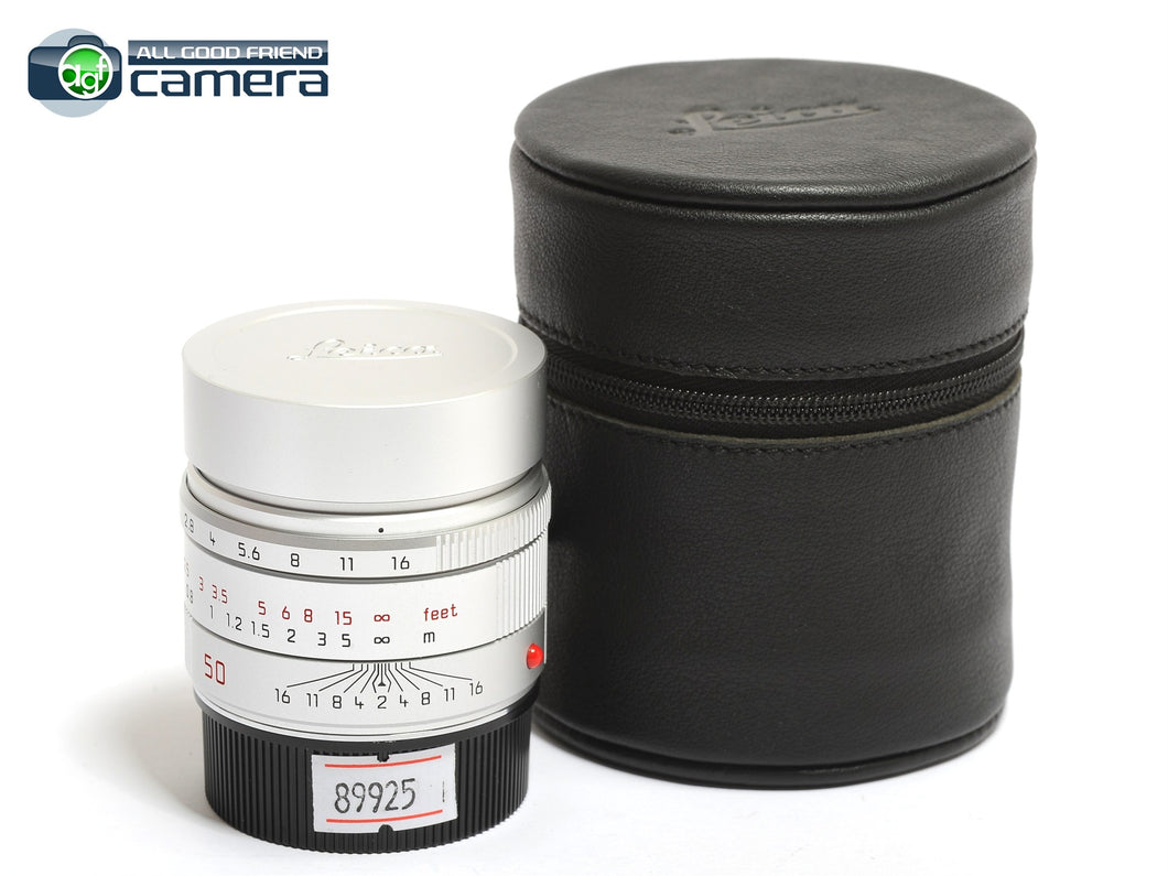Leica APO-Summicron-M 50mm F/2 ASPH. Lens Silver 11142 Serial No. 46** *MINT-*