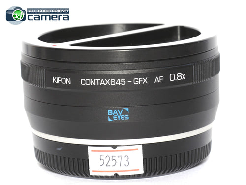 Kipon Contax 645 Lens to Fujifilm GFX Camera AF Focal Reducer 0.8x Adapter *MINT*
