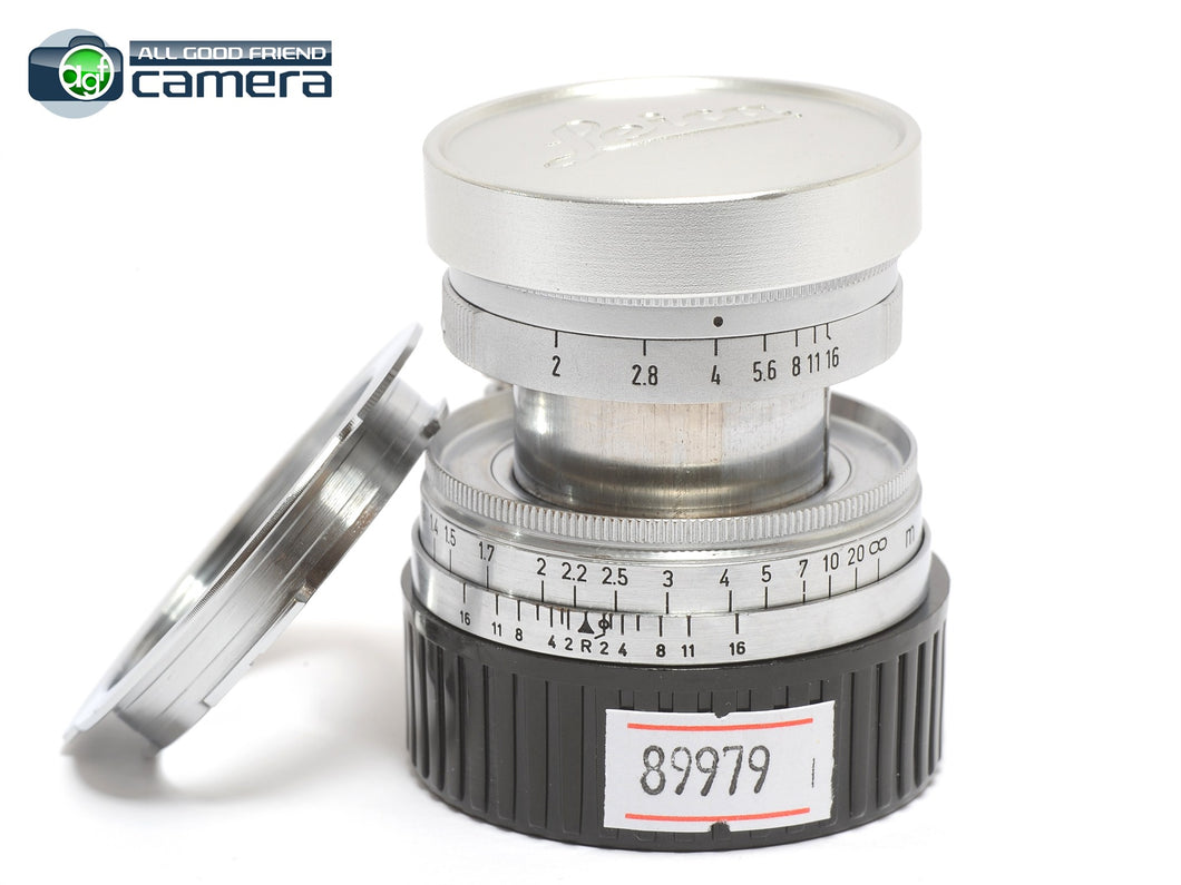 Leica Summicron 5cm 50mm F/2 Collapsible Lens w/M-Mount Adapter