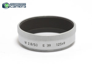 Leica Elmar-M 50mm F/2.8 E39 Collapsible Lens Silver 11823 *EX+*