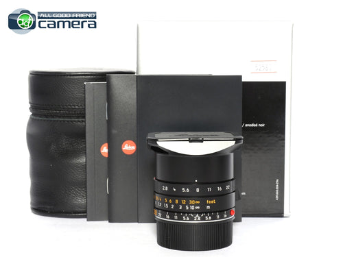 Leica Elmarit-M 28mm F/2.8 ASPH. E39 Lens Black 11677 *MINT- in Box*