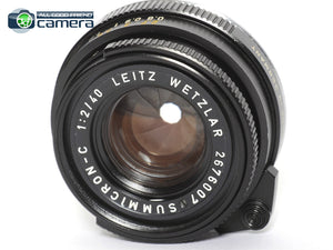 Leica Leitz Summicron-C 40mm F/2 Lens M-Mount