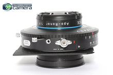 Load image into Gallery viewer, Rodenstock APO-Ronar 360mm F/9 Lens Copal 3 for 4x5 5x7 *MINT*