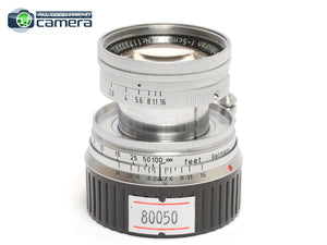 Leica Leitz Summicron 5cm 50mm F/2 Collapsible Lens M-Mount