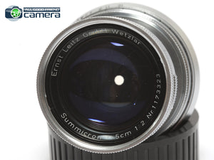 Leica Leitz Summicron 5cm 50mm F/2 Collapsible Lens M-Mount