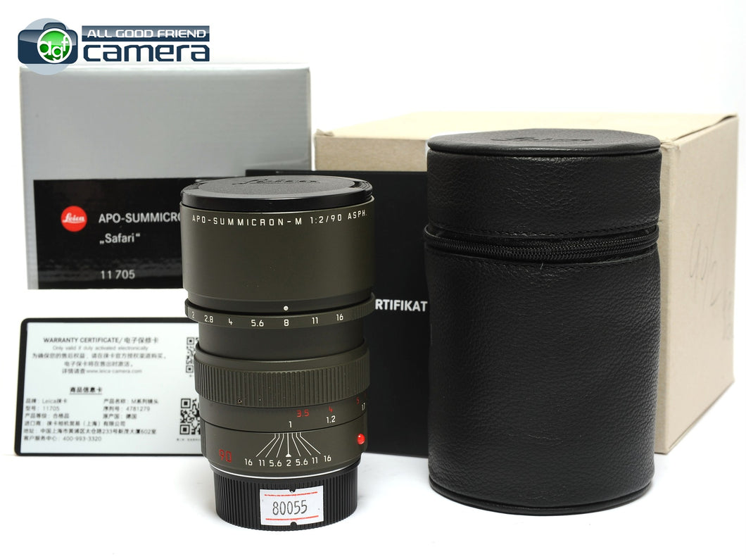 Leica APO-Summicron-M 90mm F/2 ASPH. Lens Edition 'Safari' Lens 11705 *MINT in Box*