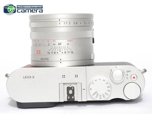 Leica Q (Typ 116) Digital Camera Silver w/Summilux 28mm F/1.7 Lens *MINT in Box*