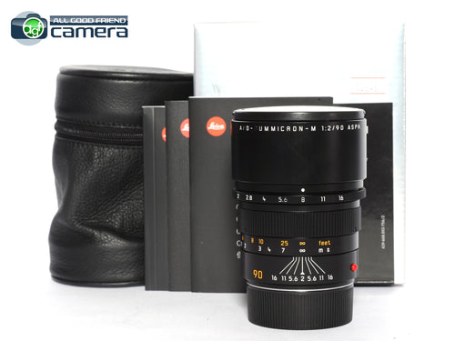 Leica APO-Summicron-M 90mm F/2 ASPH. Lens 6Bit Black 11884 *MINT- in Box*