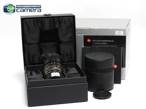 Leica APO-Summicron-M 50mm F/2 ASPH. Lens Black 11141 *EX in Box*