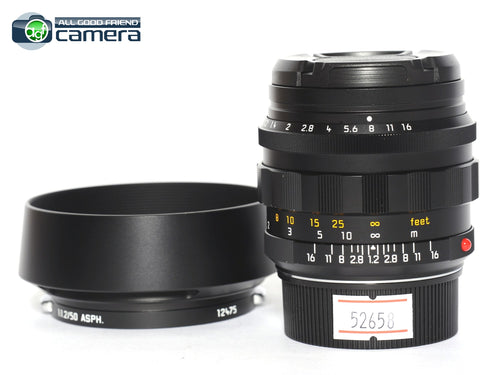 Leica Noctilux-M 50mm F/1.2 ASPH. Lens Black 11686 *EX+*