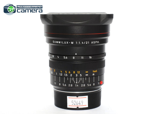 Leica Summilux-M 21mm F/1.4 ASPH. Lens Black 11647 *MINT*