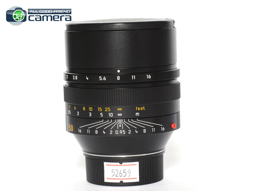 Leica Noctilux-M 50mm F/0.95 ASPH. Lens Black 11602 *EX+*