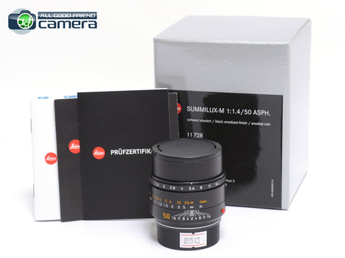Leica Summilux-M 50mm F/1.4 ASPH. Lens Black 2023 Version 11728 *EX+ in Box*