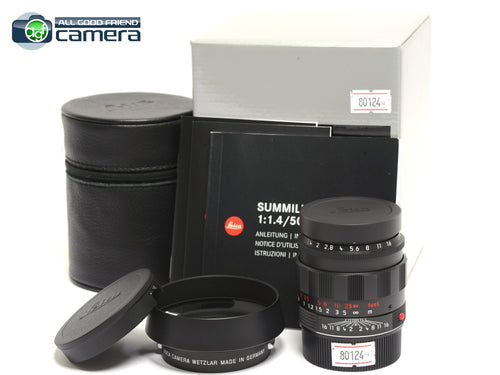 Leica Summilux-M 50mm F/1.4 ASPH. Lens Black Chrome Edition 11688 *MINT in Box*