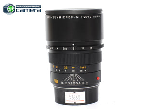 Leica APO-Summicron-M 90mm F/2 ASPH. Lens Black 11884 *MINT-*