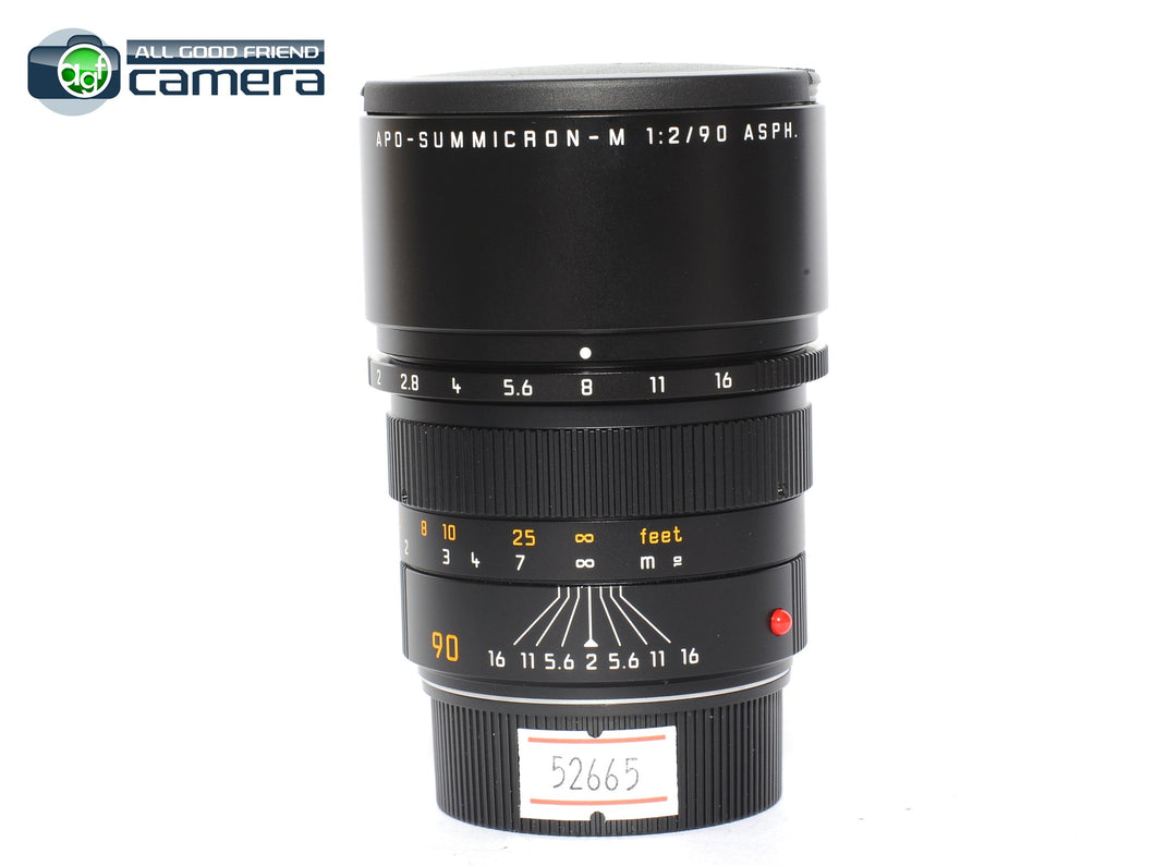 Leica APO-Summicron-M 90mm F/2 ASPH. Lens Black 11884 *MINT-*
