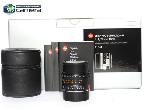 Leica APO-Summicron-M 50mm F/2 ASPH. Lens Black 11141 *MINT in Box*