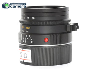 Leica Summarit-M 35mm F/2.5 E39 Lens Black 11643 *MINT*