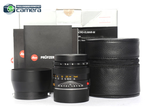 Leica Macro-Elmar-M 90mm F/4 Lens Black New Version 11670 *MINT in Box*