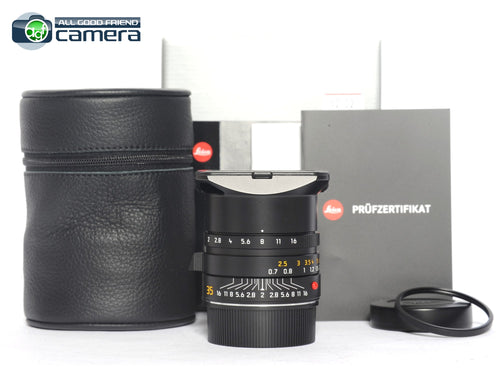 Leica Summicron-M 35mm F/2 ASPH. II Lens Black 11673 *MINT- in Box*