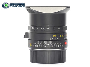 Leica Summicron-M 35mm F/2 ASPH. II Lens Black 11673 *MINT- in Box*