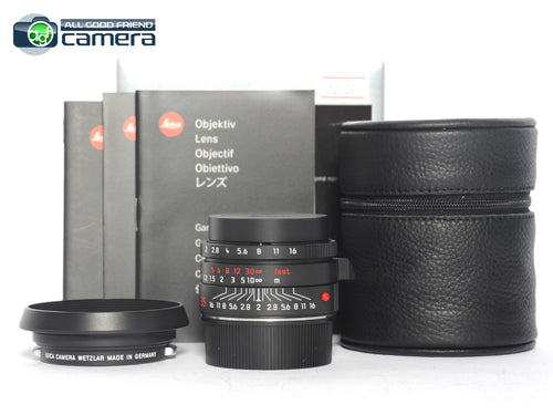 Leica Summicron-M 35mm F/2 ASPH. Black Chrome Edition Lens 11689 *MINT in Box*