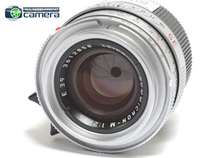 Leica Summicron-M 35mm F/2 Lens Silver Ver.4 'Bokeh King' Germany *MINT-*