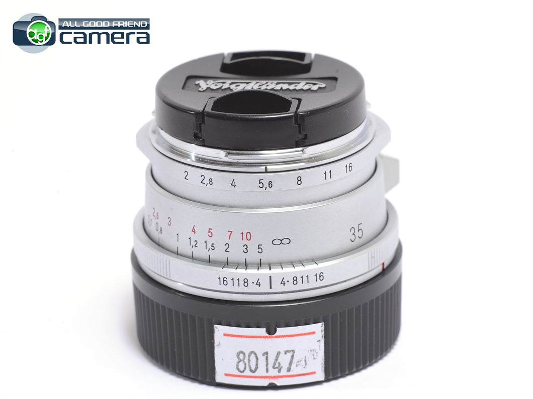 Voigtlander Ultron 35mm F/2 Lens VM Leica M Mount *MINT*