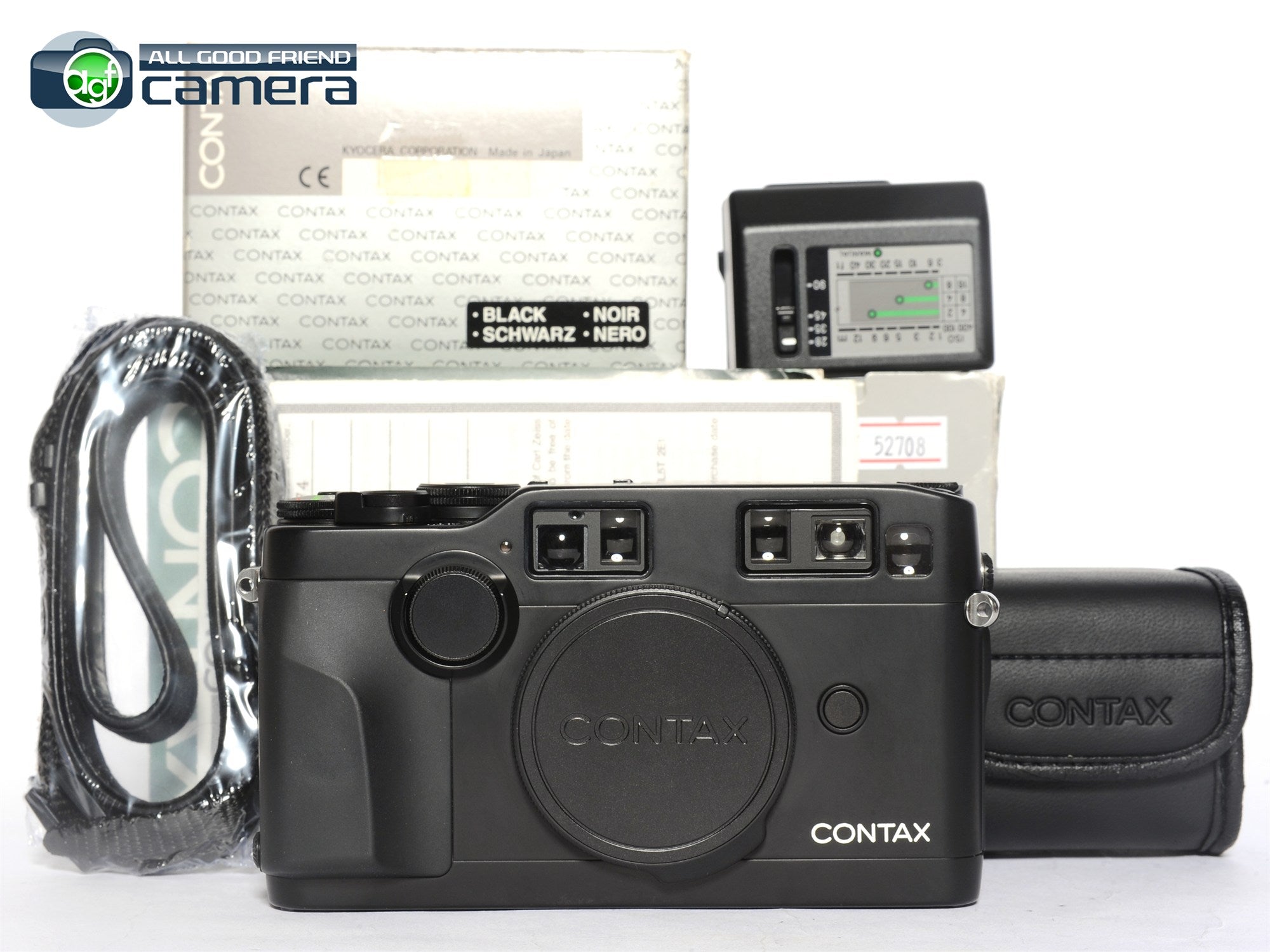 Contax G2 Film Rangefinder Camera Black + TLA 200 Flash Unit *MINT