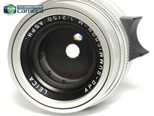Load image into Gallery viewer, Leica APO-Summicron-M 50mm F/2 ASPH. Lens Silver 11142 Later No. 482X *MINT-*