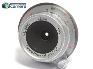 Leica Summaron-M 28mm F/5.6 Lens Silver 11695 *MINT*