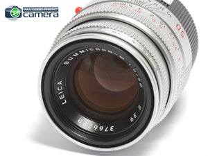 Leica Summicron-M 50mm F/2 E39 Lens 11816 Silver/Chrome Ver.5 *MINT-*