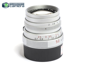 Leica Summicron-M 50mm F/2 E39 Lens Ver.4 Silver/Chrome *MINT-*