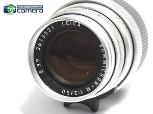 Leica Summicron-M 50mm F/2 E39 Lens Ver.4 Silver/Chrome *MINT-*
