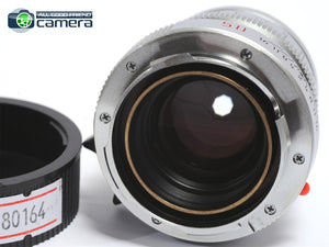 Leica Summicron-M 50mm F/2 E39 Lens Ver.4 Silver/Chrome *MINT-*