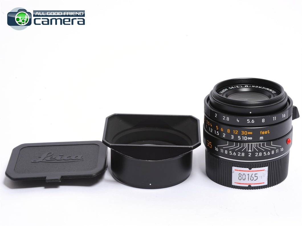 Leica Summicron-M 35mm F/2 ASPH. II Lens Black 11673 *EX*