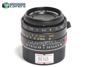 Leica Summicron-M 35mm F/2 ASPH. II Lens Black 11673 *EX*