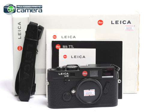 Leica M6 TTL Film Rangefinder Camera Black 0.72 Viewfinder *MINT- in Box*