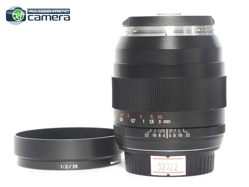Zeiss Distagon 35mm F/2 T* ZE Lens Canon EF Mount *MINT-*