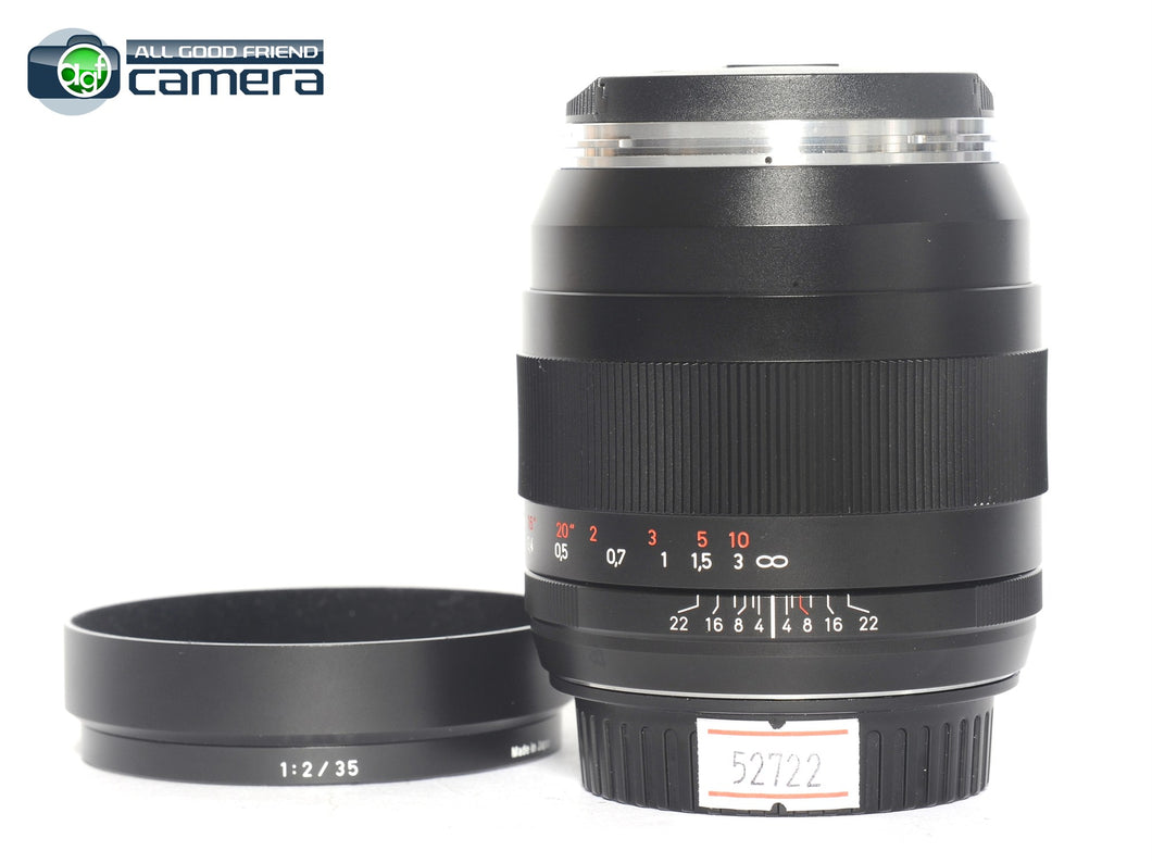 Zeiss Distagon 35mm F/2 T* ZE Lens Canon EF Mount *MINT-*