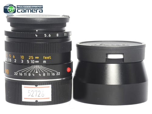 Leica Macro-Elmar-M 90mm F/4 Lens Black 6Bit New Version 11670 *EX+*