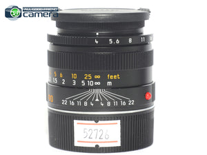 Leica Macro-Elmar-M 90mm F/4 Lens Black 6Bit New Version 11670 *EX+*